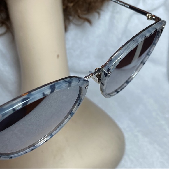 LAUNDRY BY DESIGN Sunglasses NWT women’s  MIRRORED SILVER TONE METAL - Picture 11 of 16